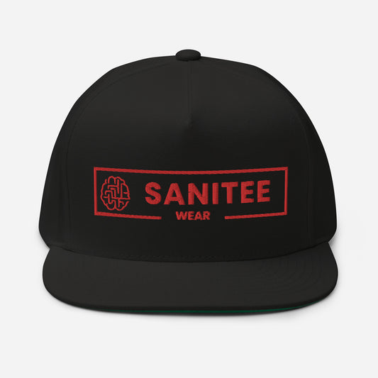 Sanitee Red - Flat Bill Cap