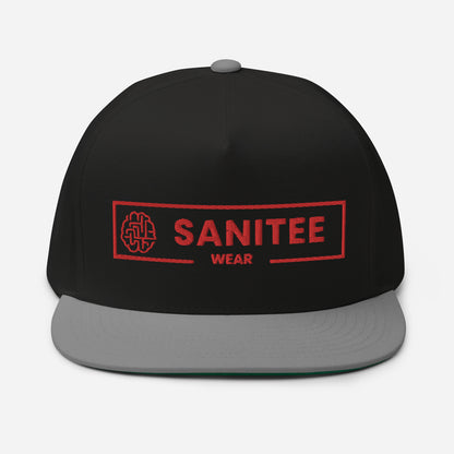 Sanitee Red - Flat Bill Cap