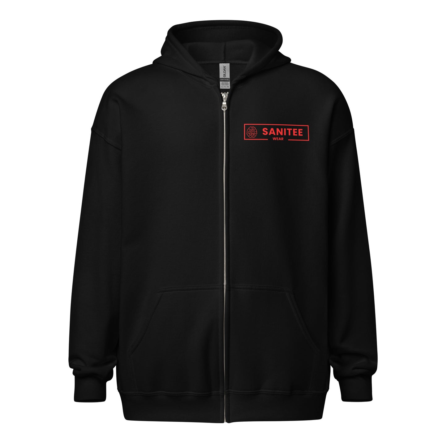 Sanitee Red - Unisex heavy blend zip hoodie