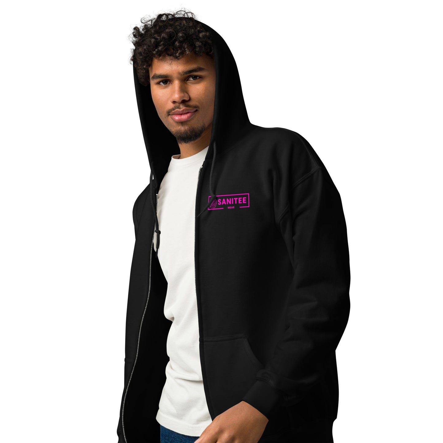 Sanitee Pink - Unisex heavy blend zip hoodie