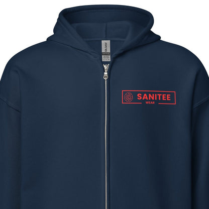 Sanitee Red - Unisex heavy blend zip hoodie