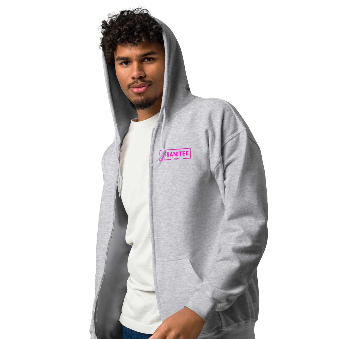 Sanitee Pink - Unisex heavy blend zip hoodie