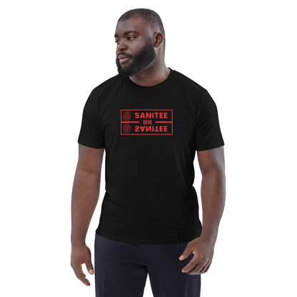 Sanitee Red - Unisex organic cotton t-shirt