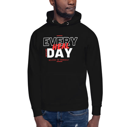 Heal Everyday Red Unisex Hoodie