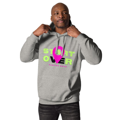 Start Over - Pink Glow Unisex Hoodie