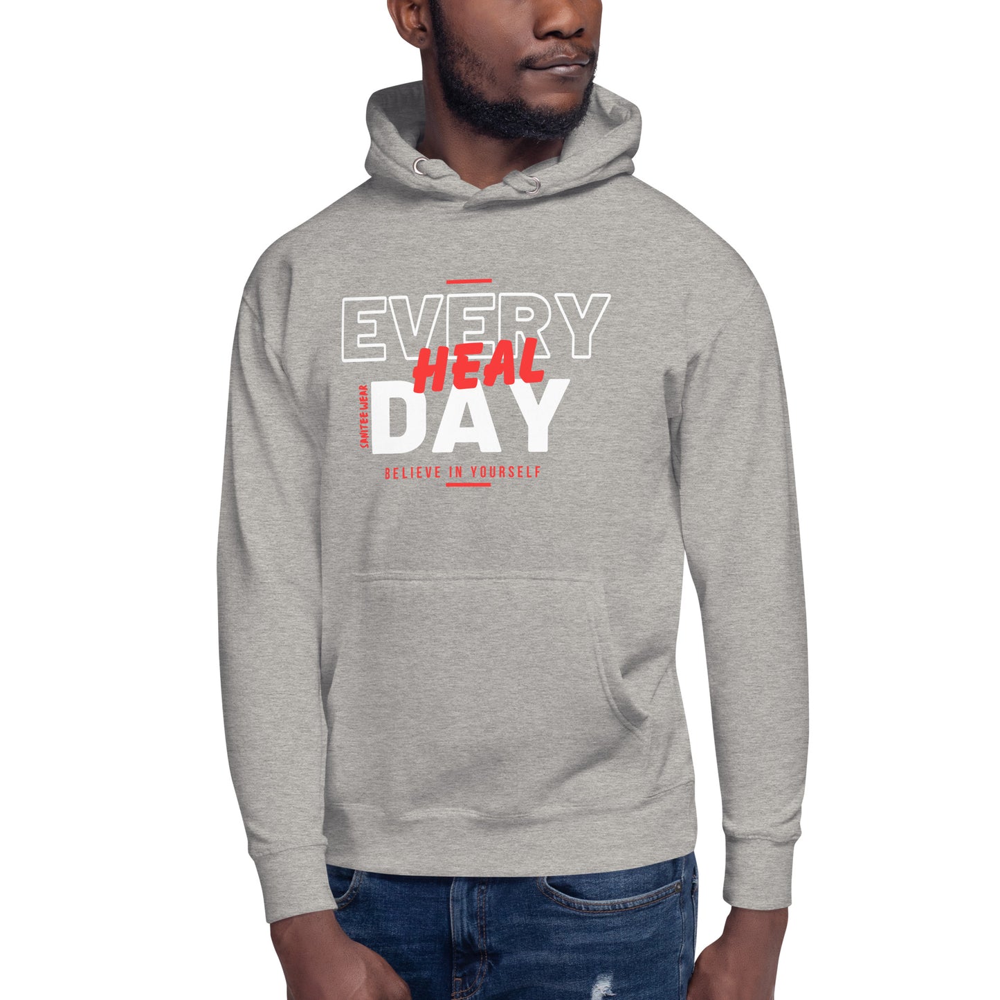 Heal Everyday Red Unisex Hoodie