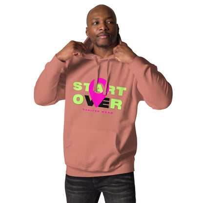 Start Over - Pink Glow Unisex Hoodie