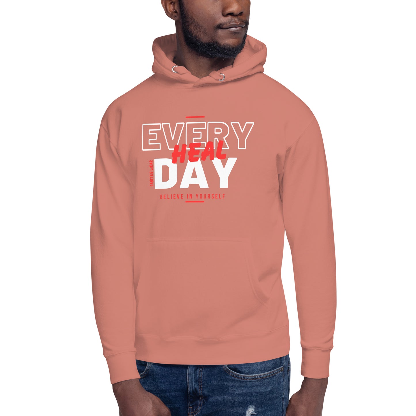 Heal Everyday Red Unisex Hoodie