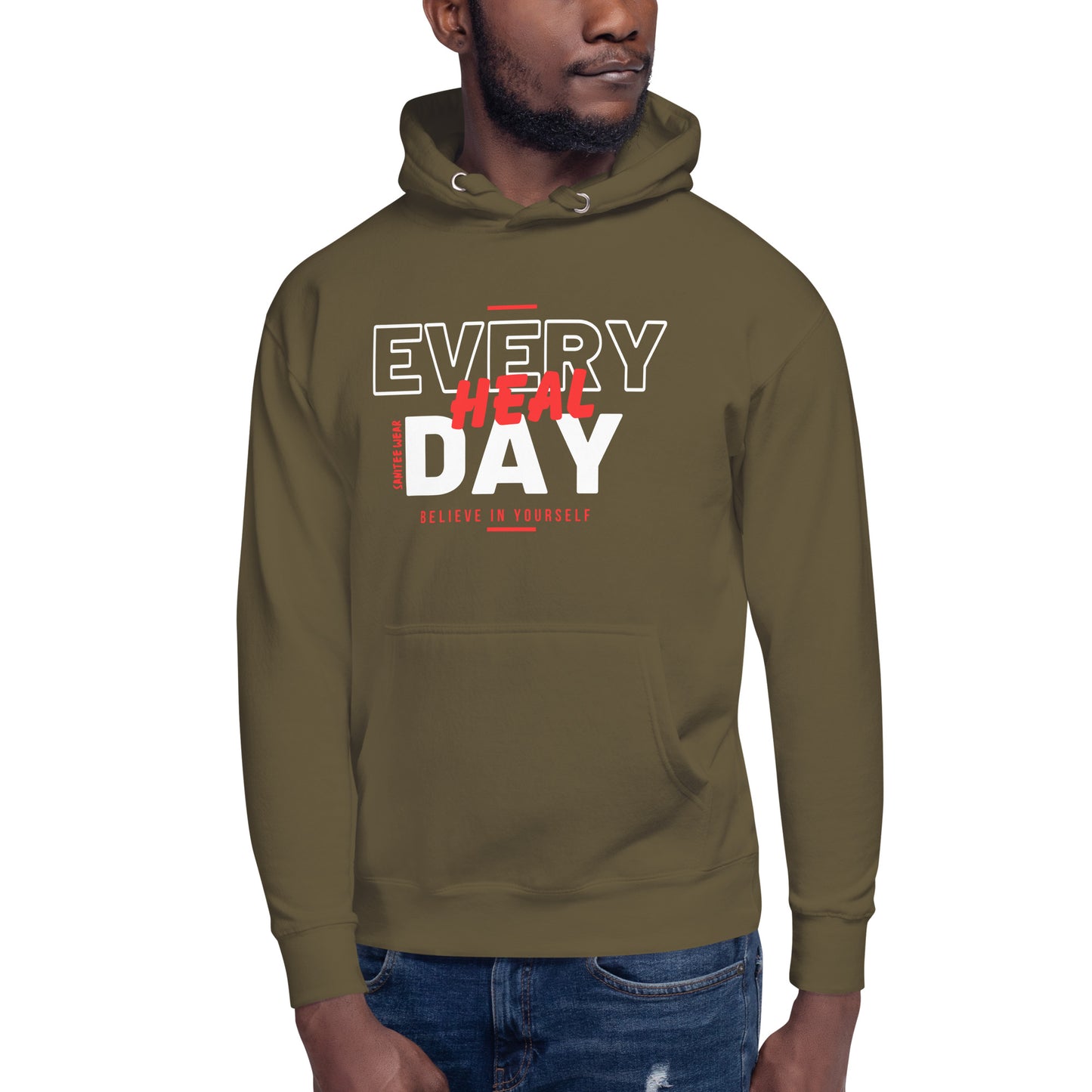 Heal Everyday Red Unisex Hoodie