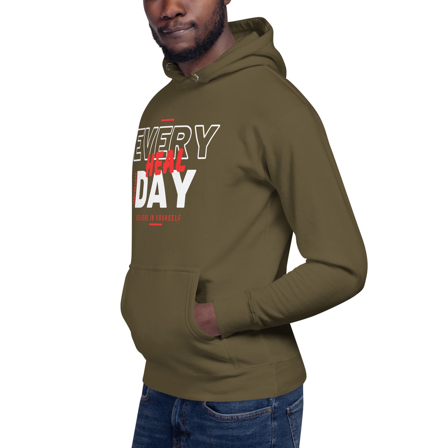 Heal Everyday Red Unisex Hoodie